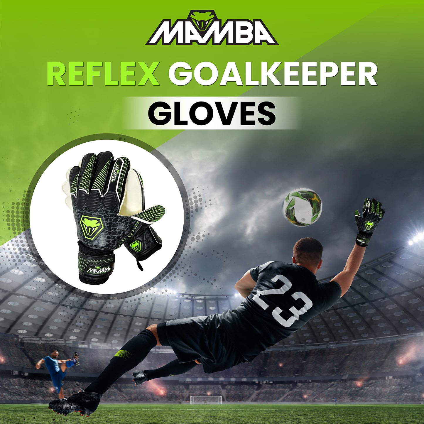 Mamba goalkeeper gloves & football shin pads