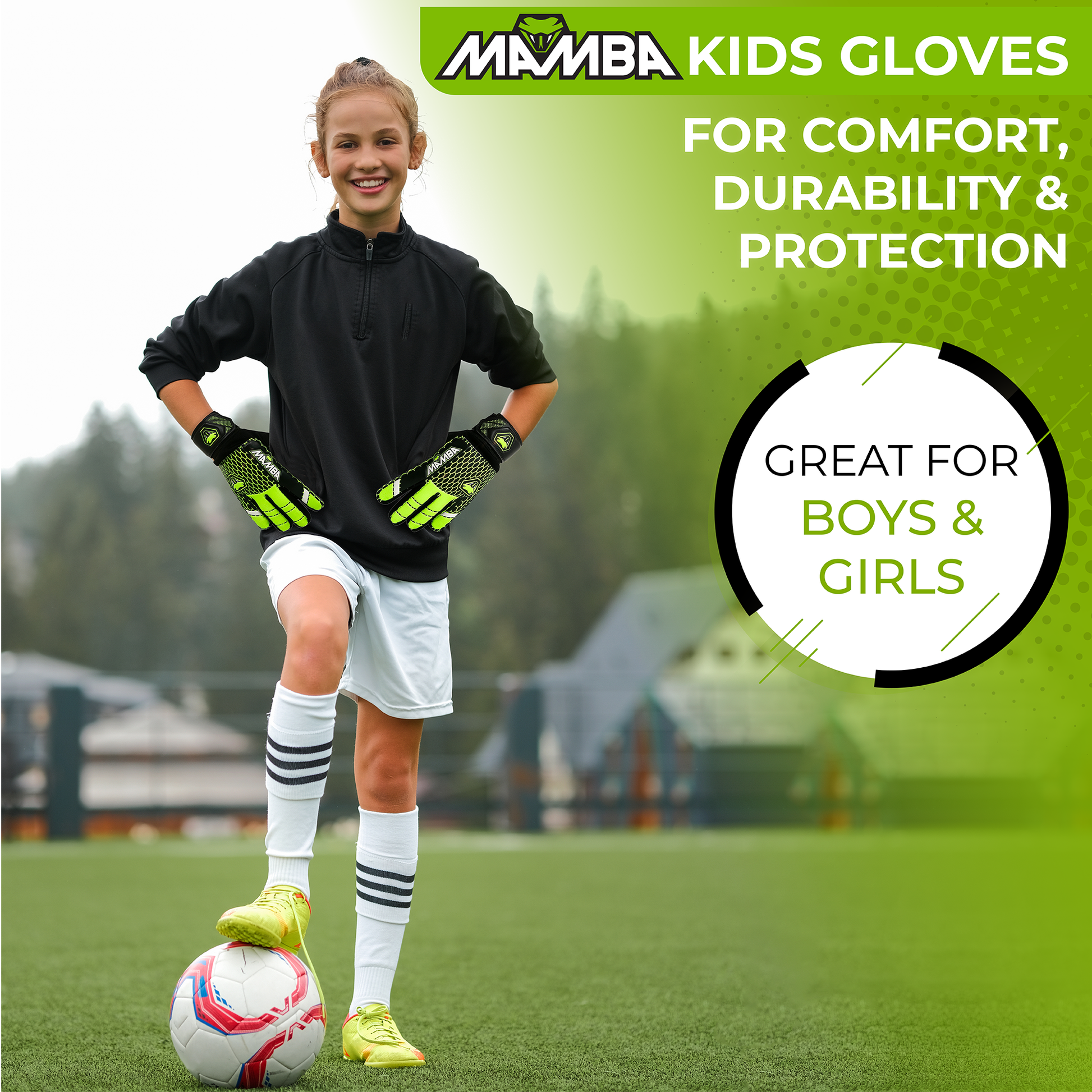 Mamba goalkeeper gloves & football shin pads