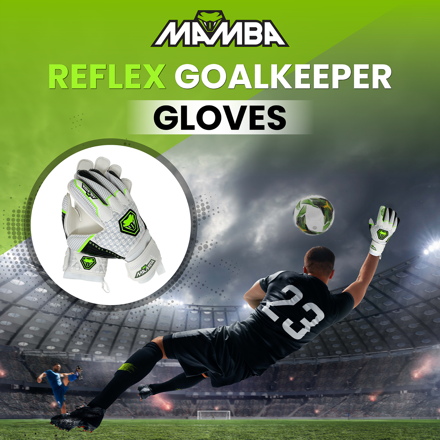 Mamba Reflex goalie gloves football