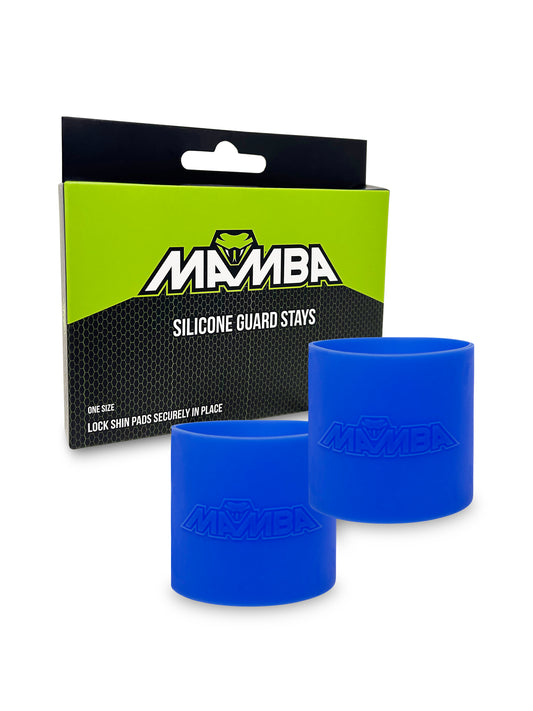 shin guard holders silicone grip bands blue