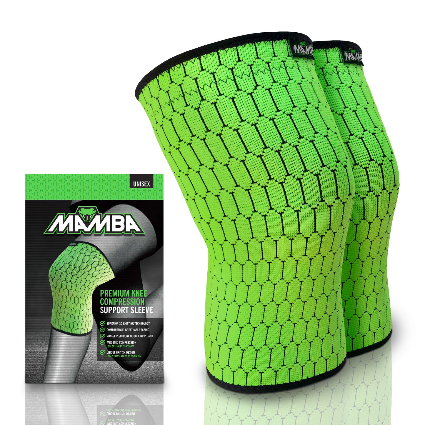 MAMBA Knee Compression Sleeve PAIR