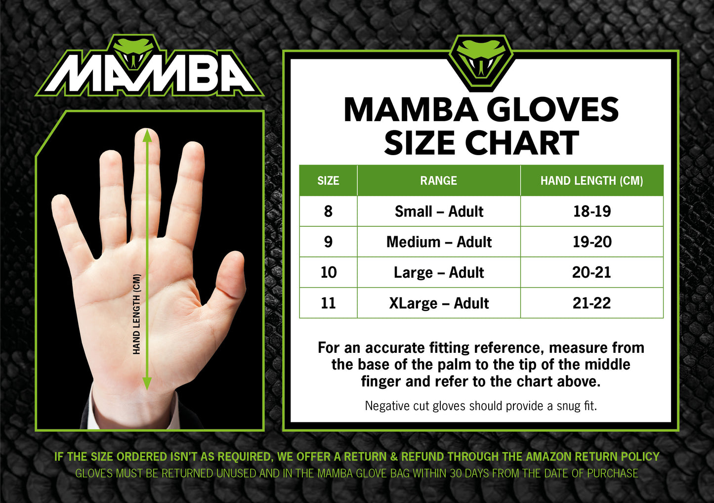 Black MAMBA PRO Goalkeeper Gloves