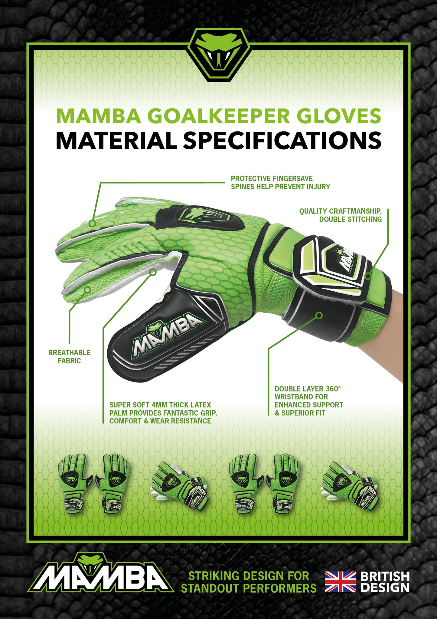 MAMBA Goalkeeper Gloves TR1