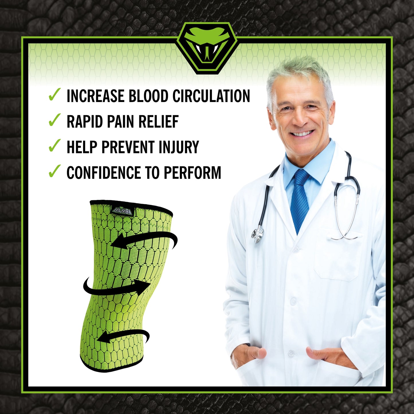 MAMBA Knee Compression Sleeve