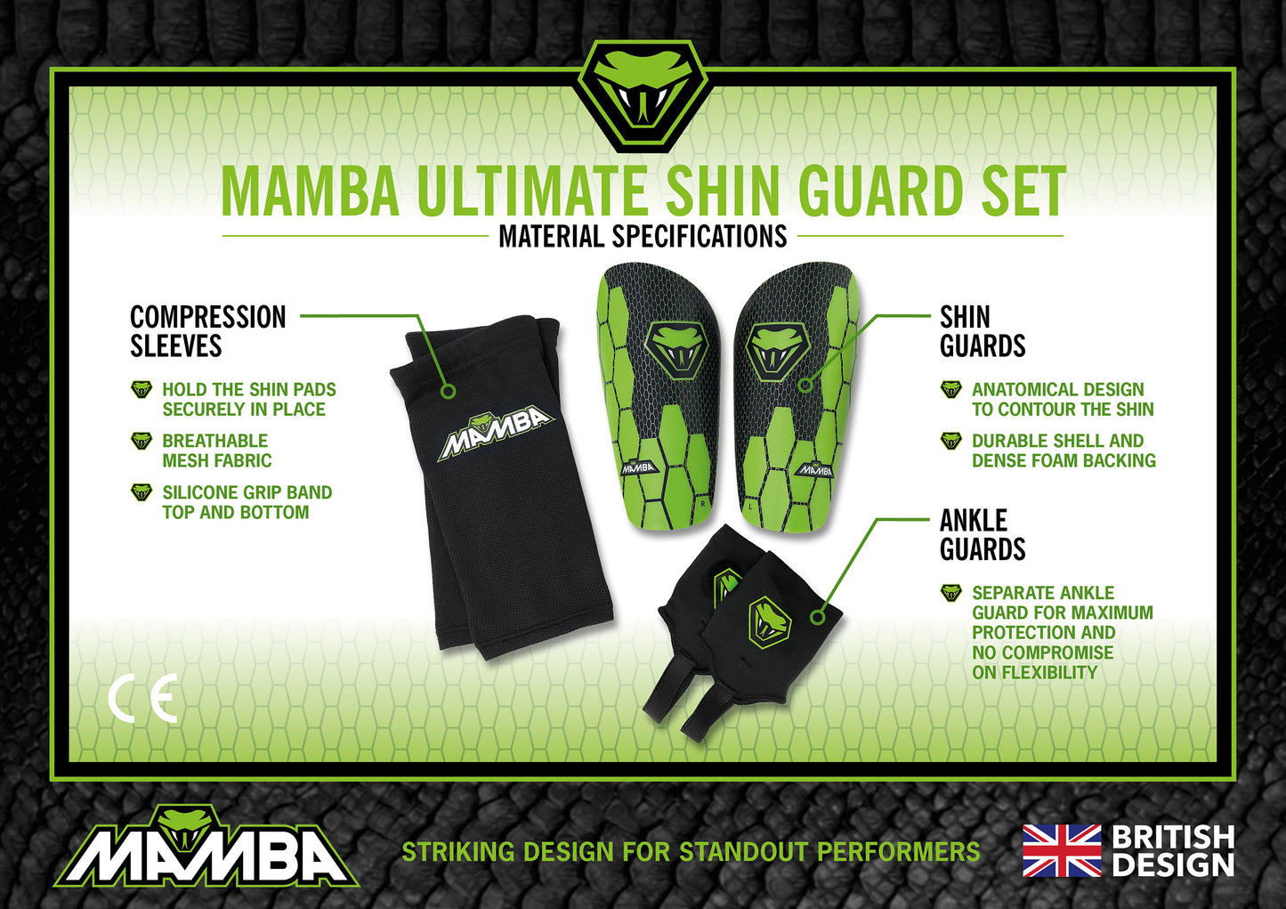 MAMBA Ultimate Shin Guard Set