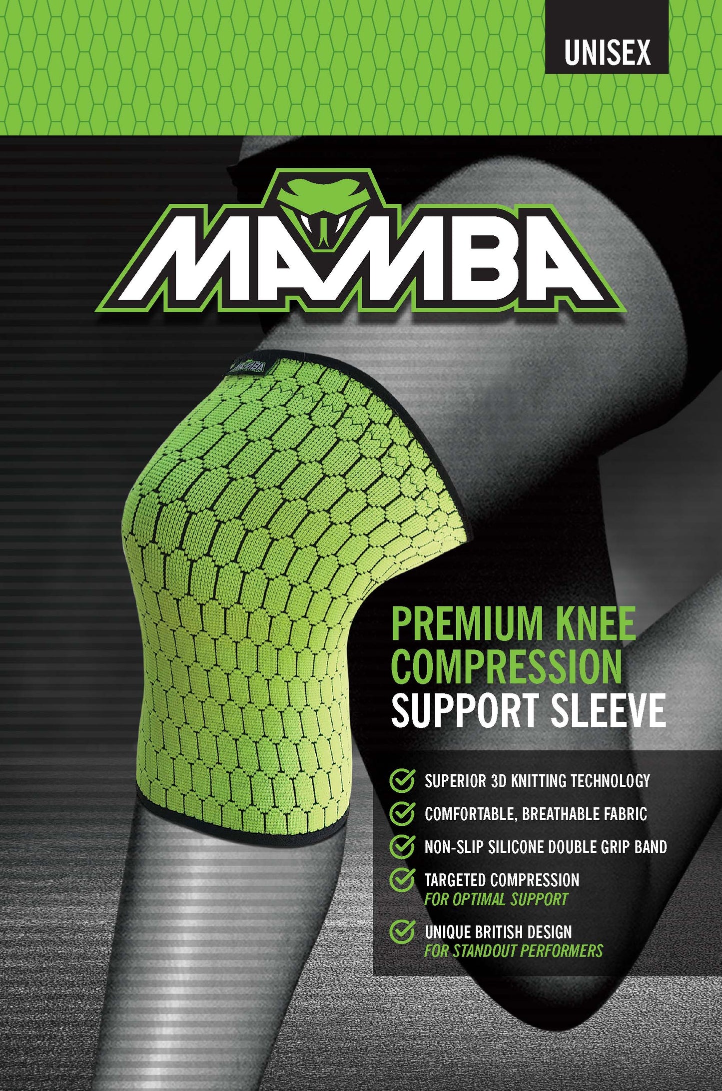 MAMBA Knee Compression Sleeve PAIR