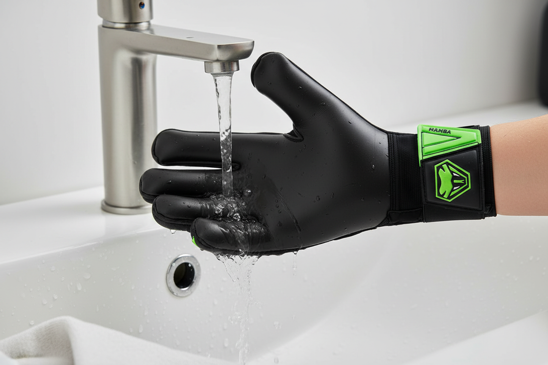 Goalkeeper Gloves Rinsed Properly