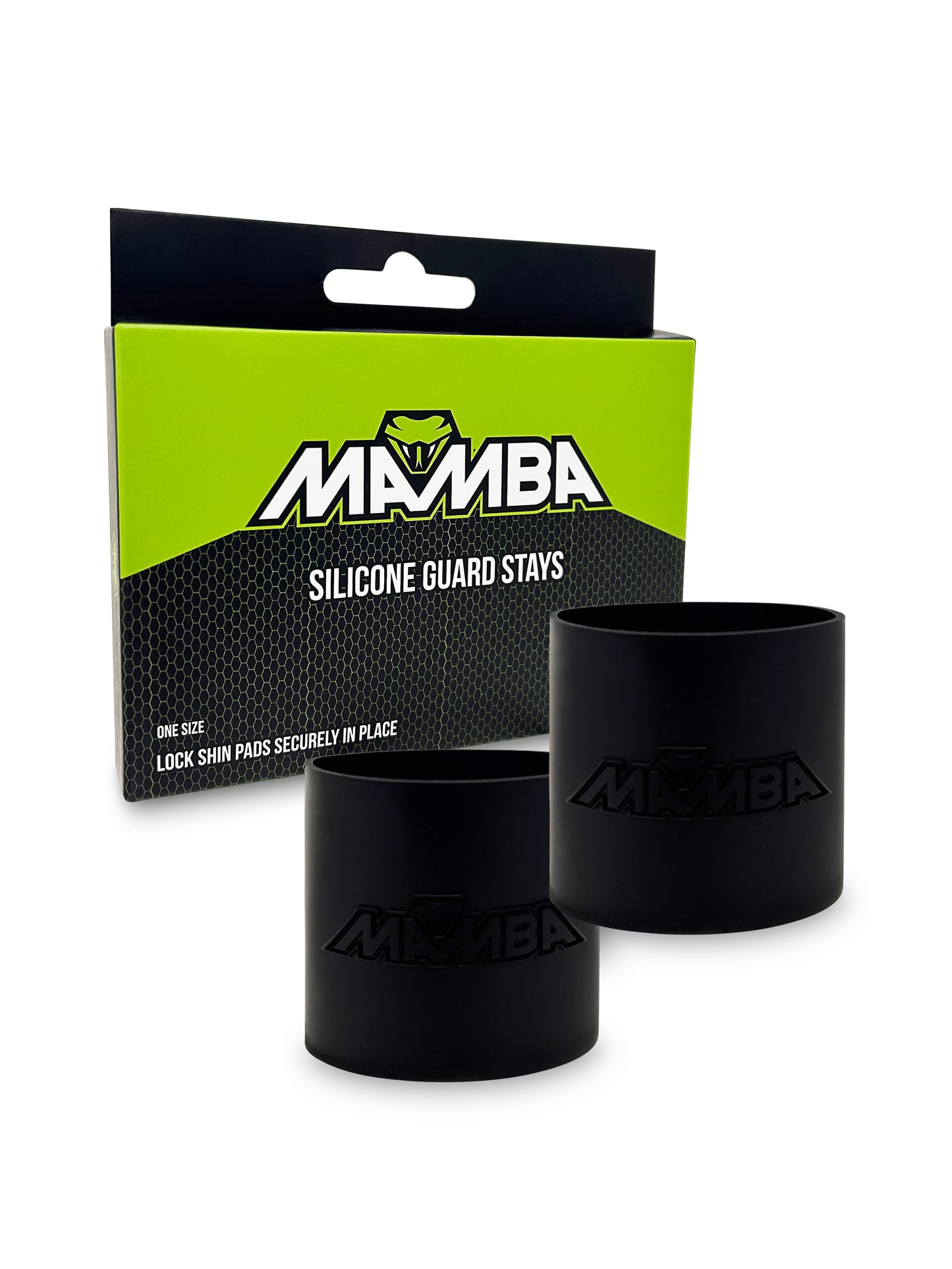 shin guard holders silicone grip bands black
