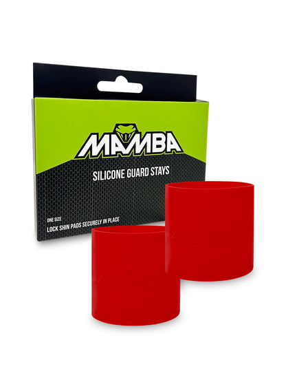 shin guard holders silicone grip bands red