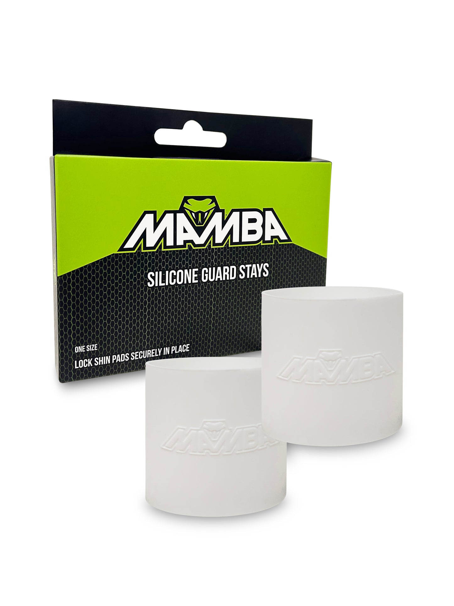 shin guard holders silicone grip bands white