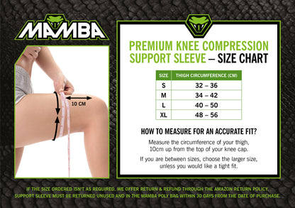 MAMBA Knee Compression Sleeve PAIR